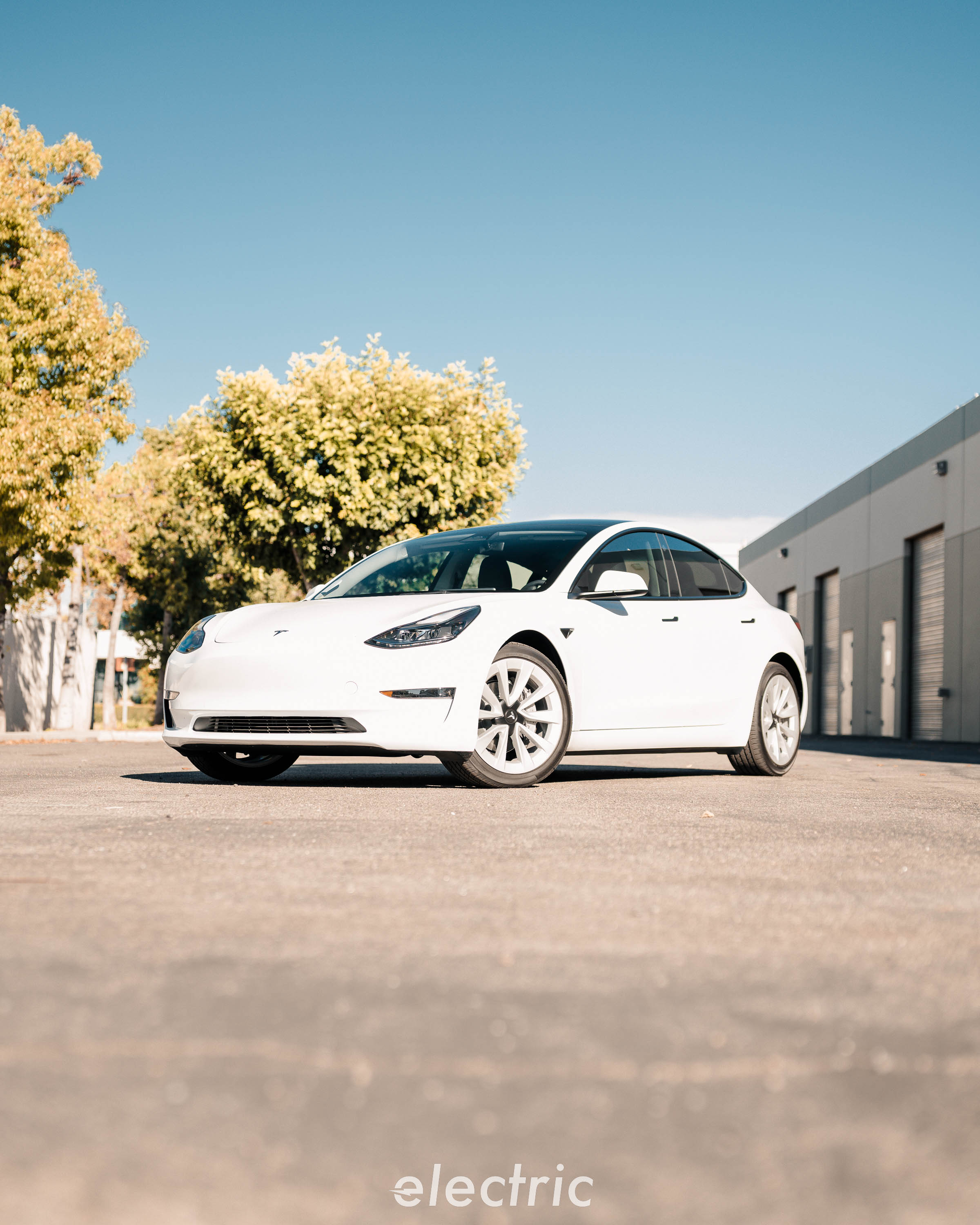 Tesla Model 3 with paint protection film