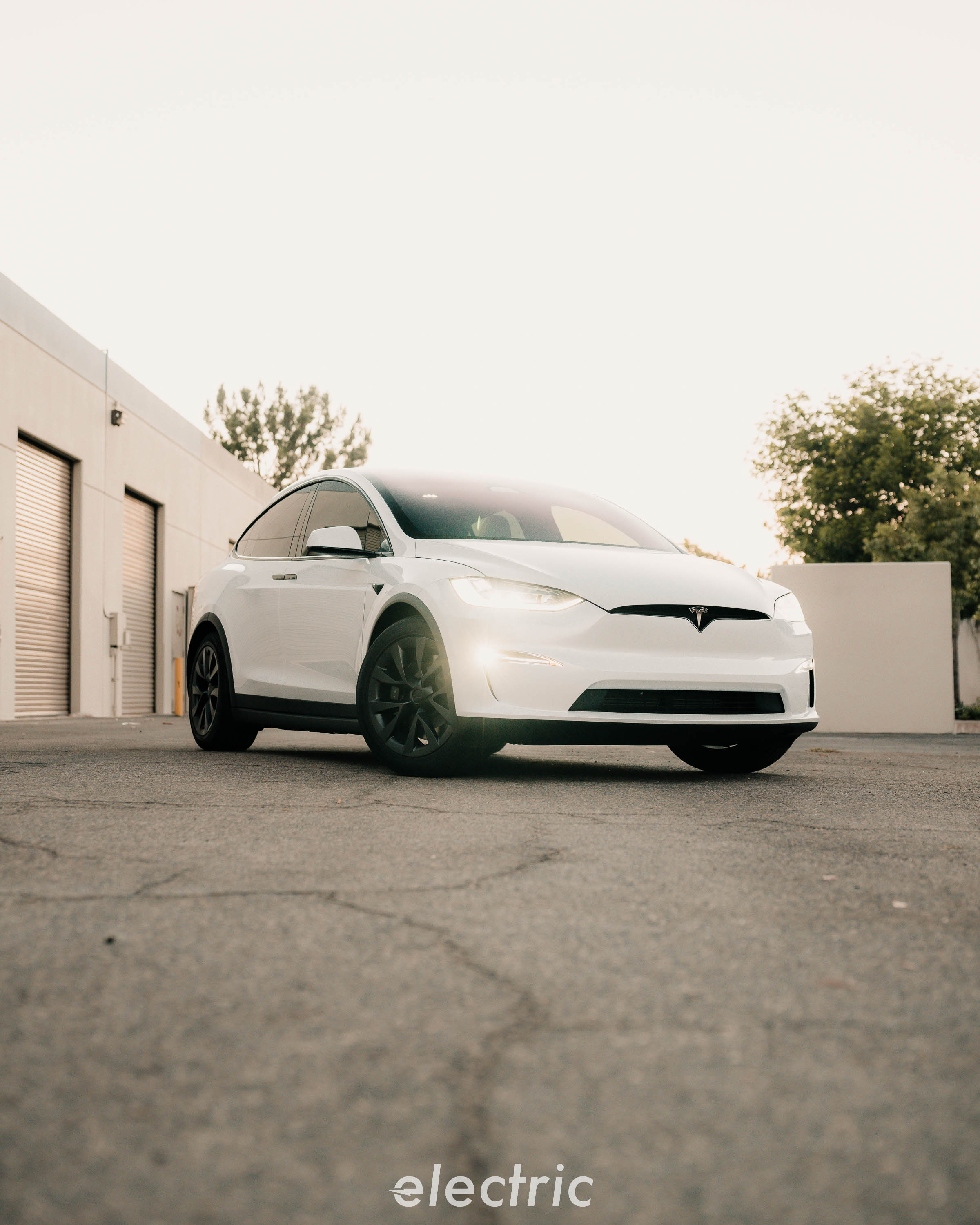Tesla Model X with paint protection film