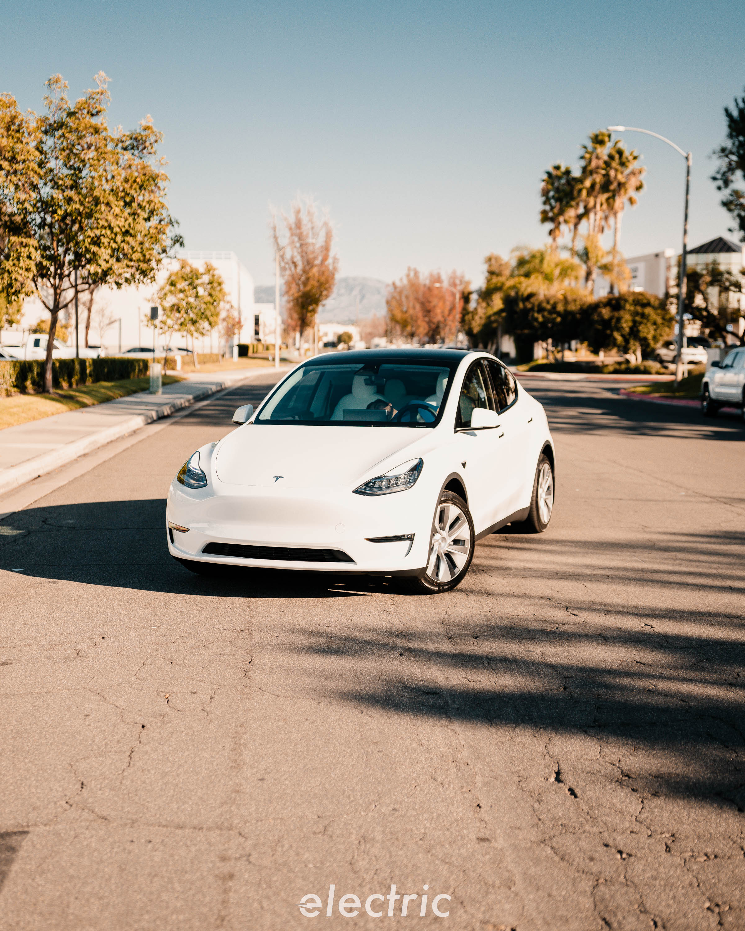 Tesla Model Y with paint protection film