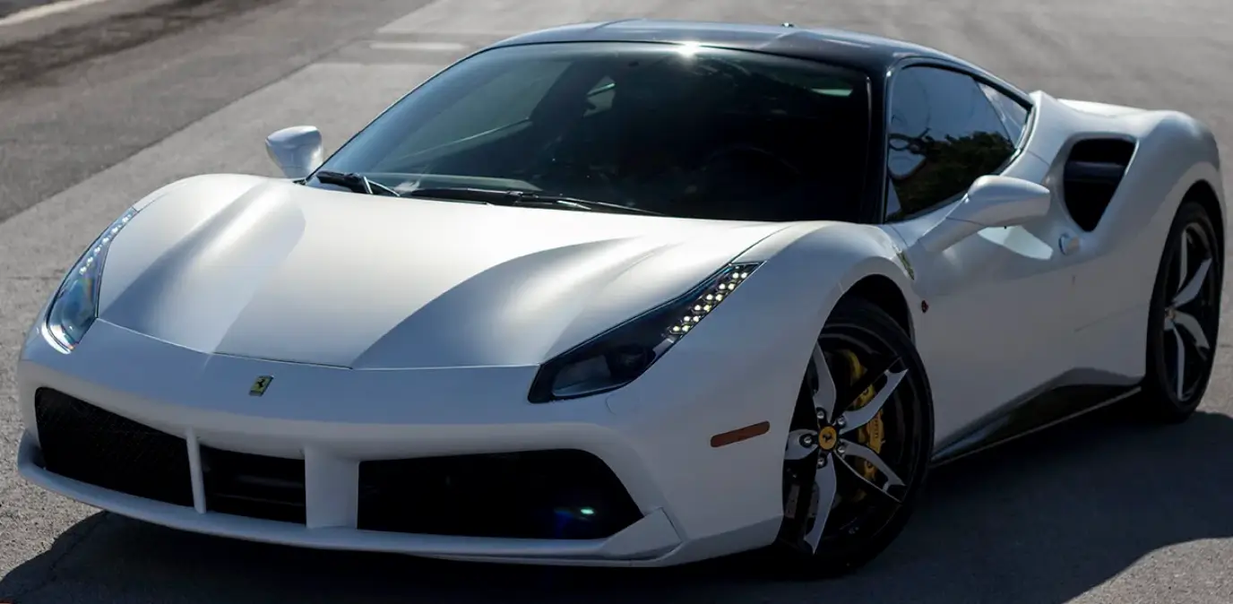 Ferrari with paint protection film