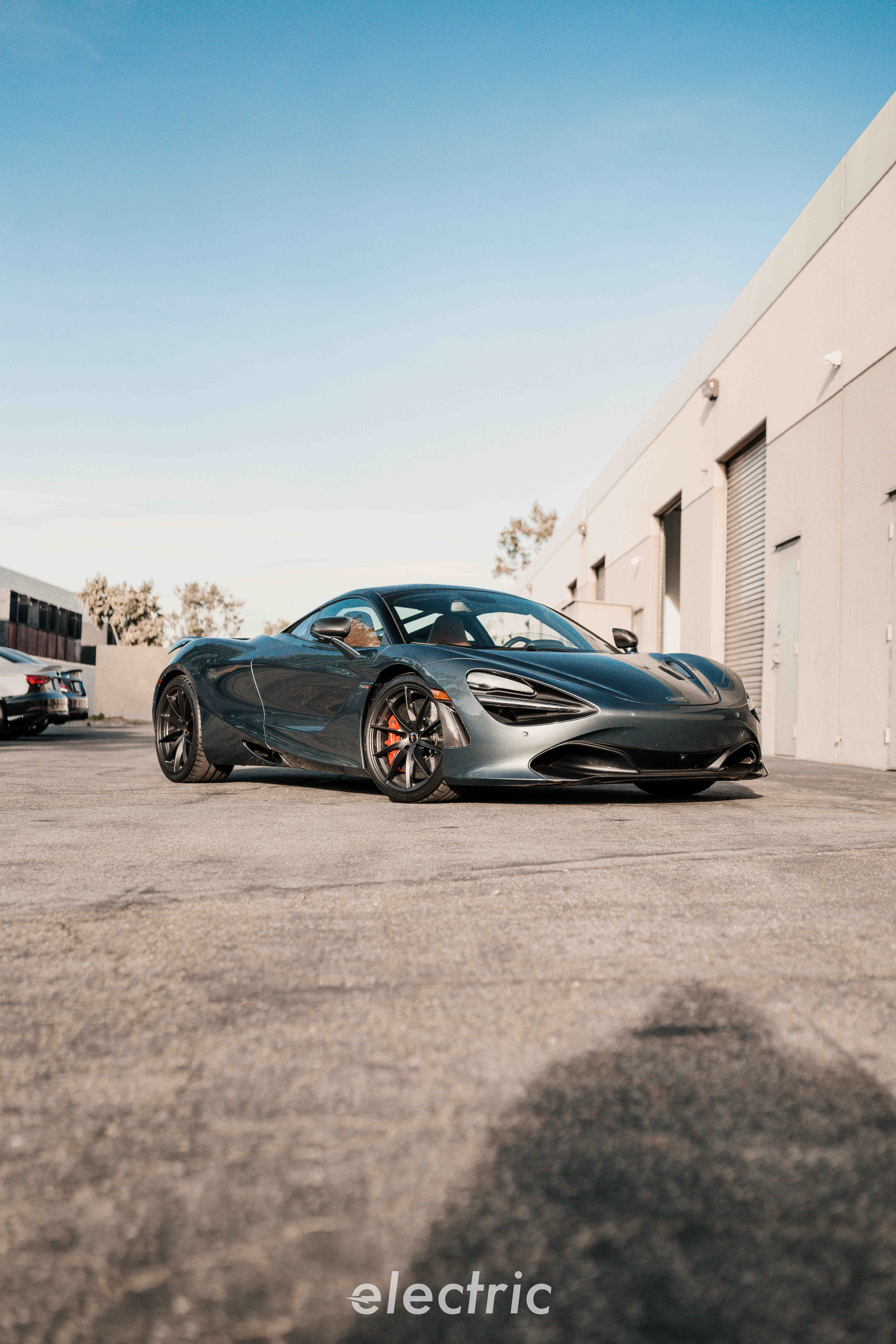 McLaren 720S in grey with paint protection film